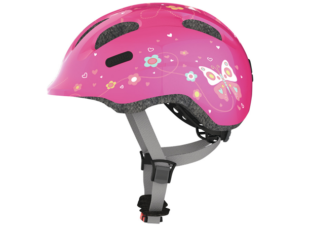 ABUS Sykkelhjelm Smiley Pink Butterfly ABUS str: Small (45 - 50 cm)