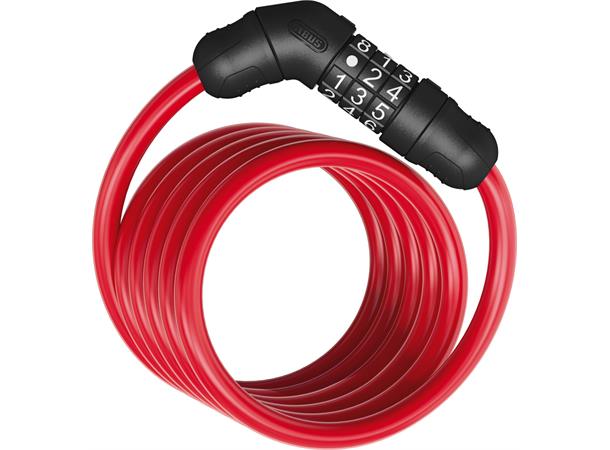 ABUS Sykkellås Star 4508 150 cm, Kode, Kabellås, Red 