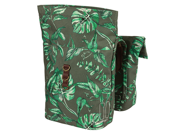 Basil Dobbel Sykkelveske Ever Green 2 x 16 liter, Thyme Green 