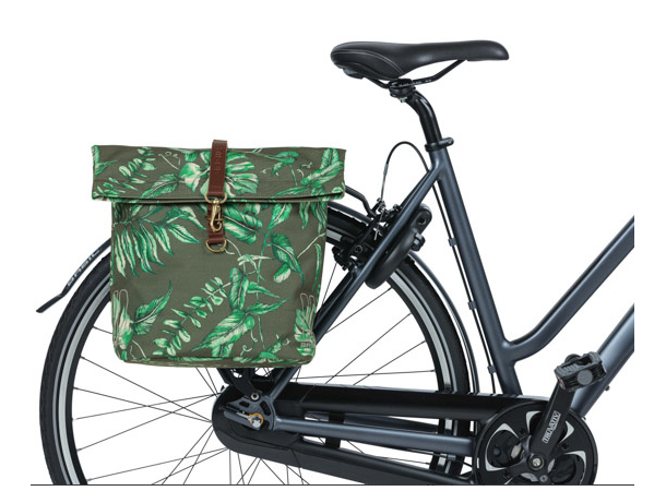 Basil Dobbel Sykkelveske Ever Green 2 x 16 liter, Thyme Green 