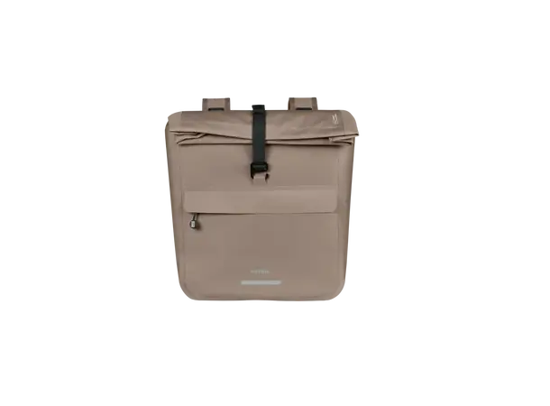 Basil Dobbel Sykkelveske Urban Dry Neo 46-52 liter, Sage Brown 