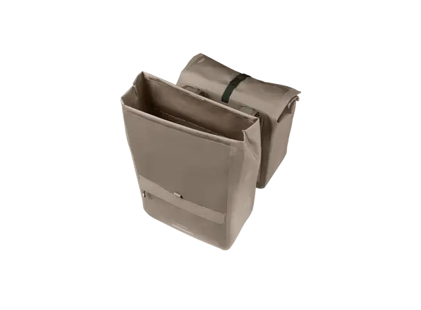 Basil Dobbel Sykkelveske Urban Dry Neo 46-52 liter, Sage Brown 