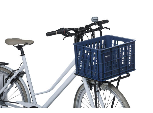 Basil Sykkelkurv Kasse MIK Medium 29,5 liter, Bluestone 