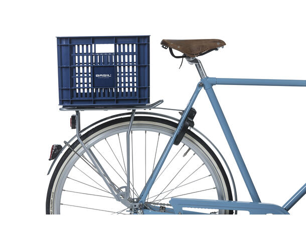 Basil Sykkelkurv Kasse MIK Medium 29,5 liter, Bluestone 