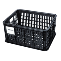 Basil Sykkelkurv Kasse MIK Small 17,5 liter, Black