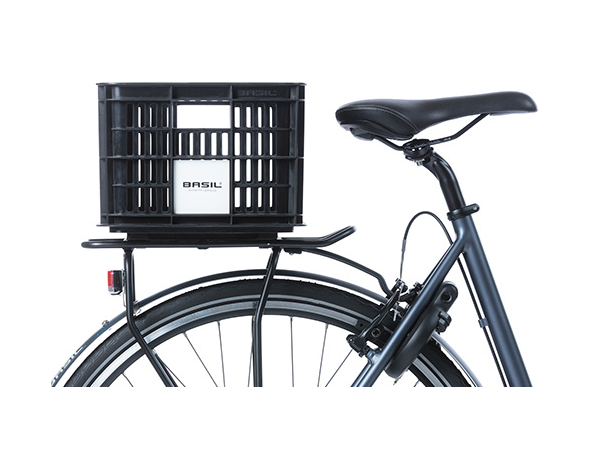 Basil Sykkelkurv Kasse MIK Small 17,5 liter, Black 