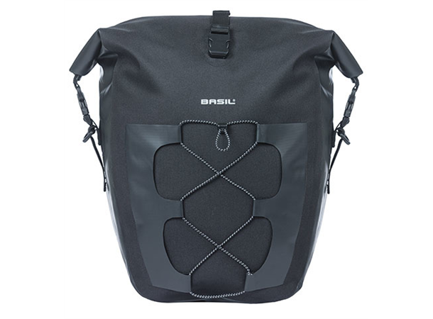 Basil Sykkelveske Navigator Dry 25-31 liter, Black 