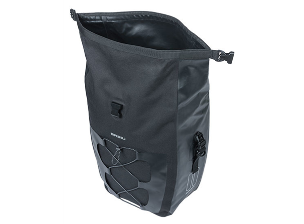 Basil Sykkelveske Navigator Dry 25-31 liter, Black 