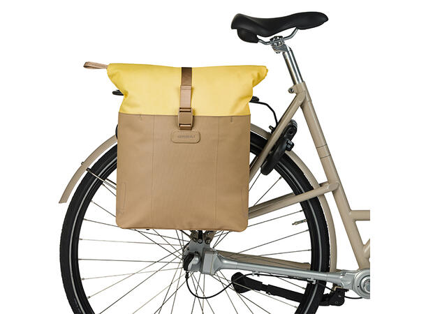 Basil Sykkelveske Vive Shopper 15-20 liter, Sand/Yellow 