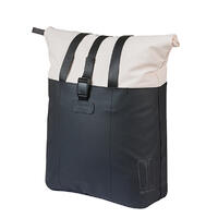 Basil Sykkelveske Vive Shopper 15-20 liter, Off-White/Black