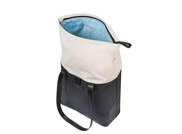 Basil Sykkelveske Vive Shopper 15-20 liter, Off-White/Black 