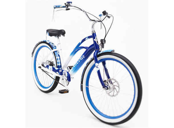 Electra Cruiser Go Elsykkel 1 gir, Hyena, ST, Shibori Indigo Fade 