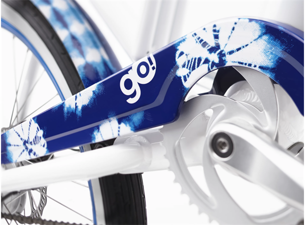 Electra Cruiser Go Elsykkel 1 gir, Hyena, ST, Shibori Indigo Fade 