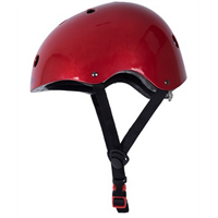 Kiddimoto Sykkelhjelm Metallic Red 