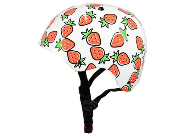 Kiddimoto Sykkelhjelm Strawberry 