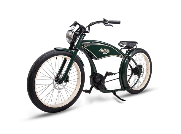Ruff Cycles The Ruffian Elsykkel Bosch, 500 Wh, Vintage Green