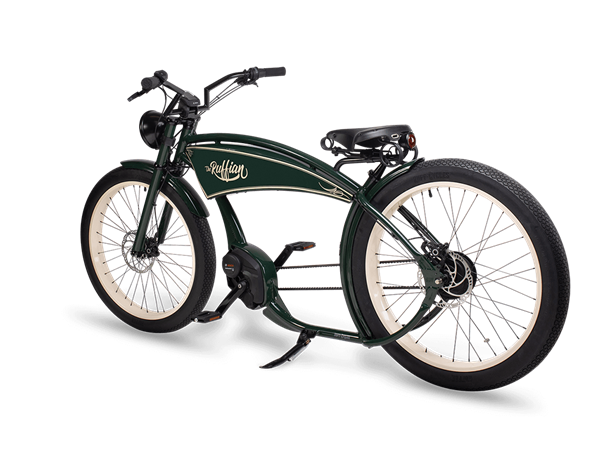 Ruff Cycles The Ruffian Elsykkel Bosch, 500 Wh, Vintage Green 