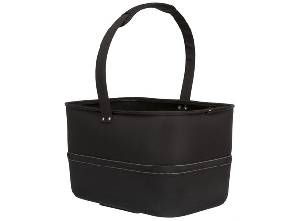 Trixie Hundekurv i nylon Svart, festes på styret, 47 x 29 x 41 cm 