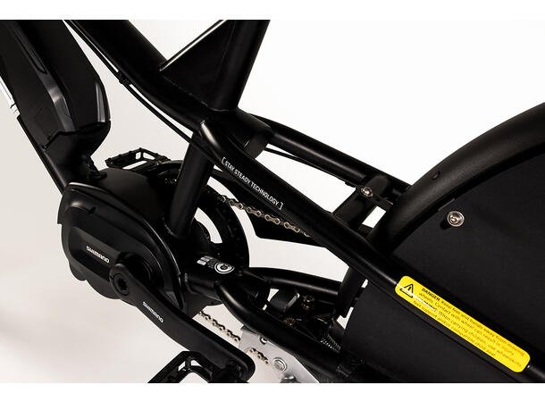 Yuba Kombi E6 Transportsykkel Shimano E6100 elsykkel, Black 