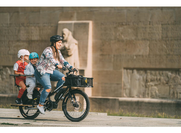 Yuba Kombi E6 Transportsykkel Shimano E6100 elsykkel, Black 