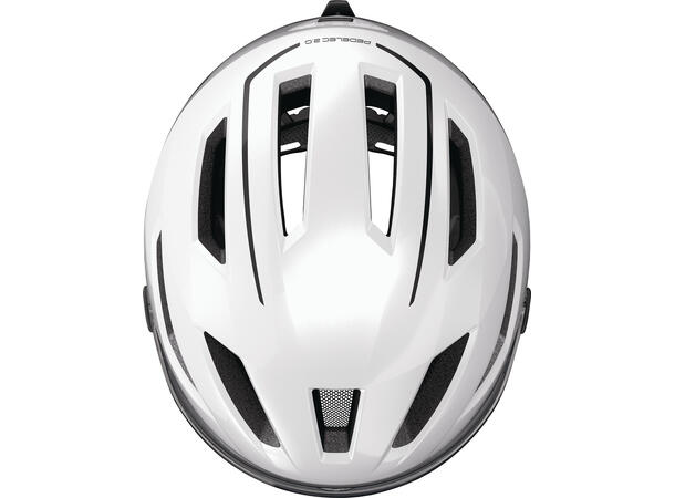 ABUS Sykkelhjelm Pedelec ACE Pearl White ABUS str: Large (57 - 61 cm) 