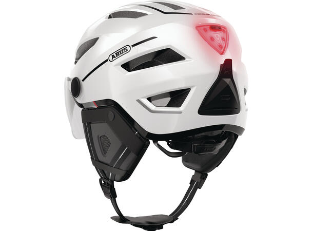 ABUS Sykkelhjelm Pedelec ACE Pearl White ABUS str: Large (57 - 61 cm) 