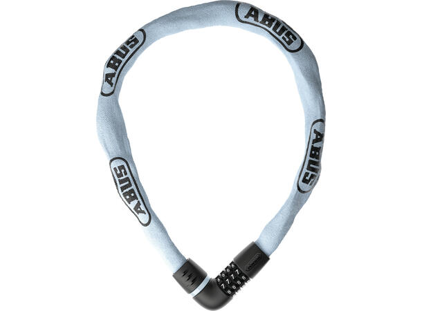 ABUS Sykkellås Tresor 6807C 110 cm, Kode, Kjettinglås, Light Blue 
