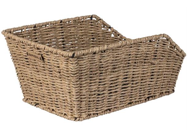 Basil Sykkelkurv Cento Rattan Seagrass Brown