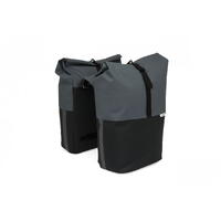 New Looxs Dobbel Sykkelveske Nyborg 17 x 2 liter, Dark Grey Black