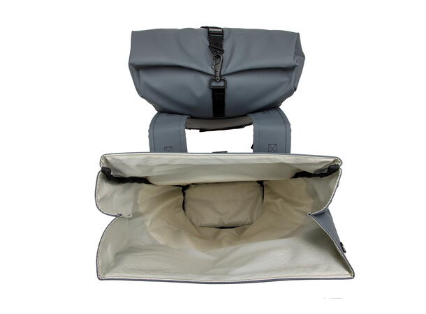 New Looxs Dobbel Sykkelveske Nyborg 17 x 2 liter, Dark Grey Black 