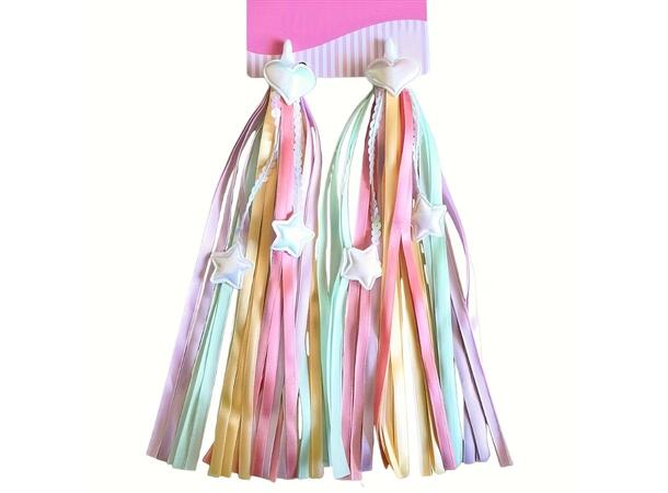 Streamers multi-color Lilla-Rosa-Grønn-Gull 