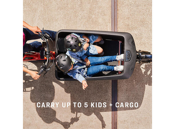 Trek Fetch+ 4 Transportsykkel Bosch Cargo Smart elsykkel, Lava