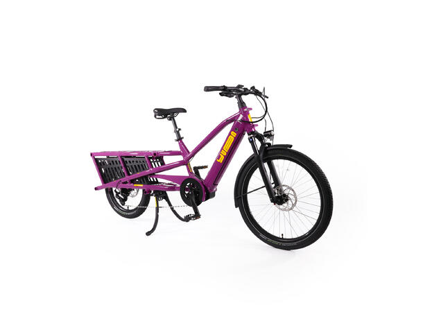 Yuba Spicy Curry Transportsykkel Bosch Cargo Line elsykkel, Very Berry 