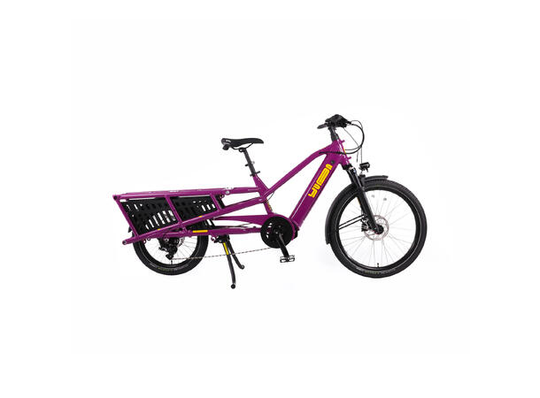 Yuba Spicy Curry V4 Transportsykkel Bosch Cargo Line elsykkel, Very Berry 
