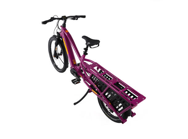 Yuba Spicy Curry V4 Transportsykkel Bosch Cargo Line elsykkel, Very Berry 