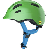 ABUS Sykkelhjelm MIPS Smiley Green ABUS str: Small (45 - 50 cm)