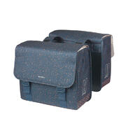 Basil Dobbel Sykkelveske Flair 2 x 17,5 liter, Navy