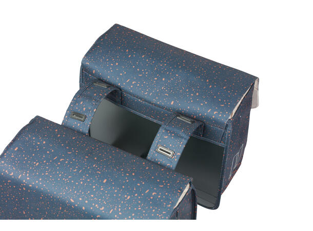 Basil Dobbel Sykkelveske Flair 2 x 17,5 liter, Navy 