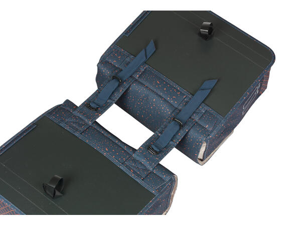 Basil Dobbel Sykkelveske Flair 2 x 17,5 liter, Navy 
