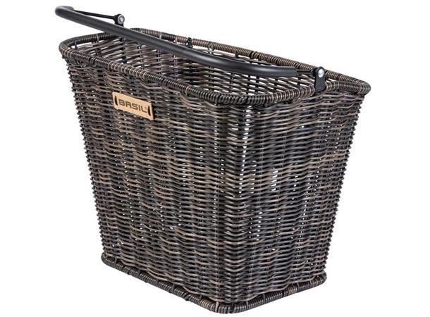 Basil Sykkelkurv Bremen Rattan Look Brown 