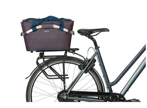 Basil Sykkelkurv MIK Flair Carry All 22 liter, Navy 