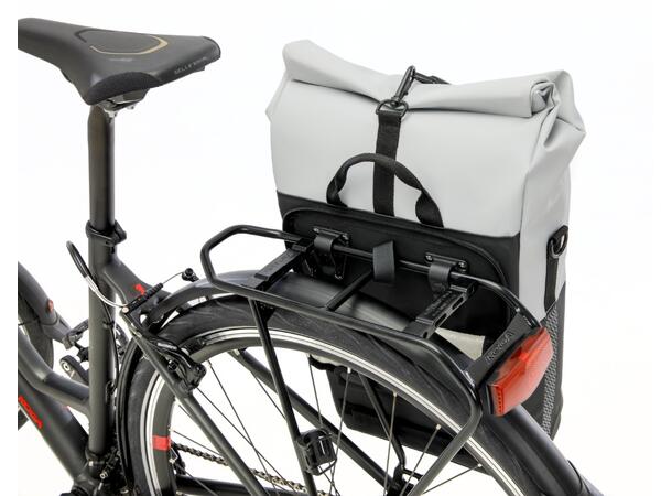 New Looxs Sykkelveske Nyborg 17 liter, Light Grey Black 