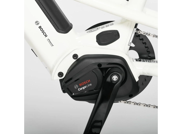 Yuba Boda Boda Mini Transportsykkel Bosch Smart Cargo Line elsykkel, White 