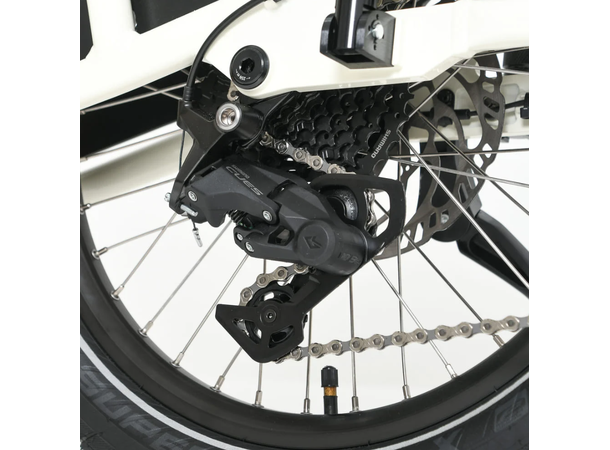 Yuba Boda Boda Mini Transportsykkel Bosch Smart Cargo Line elsykkel, White 
