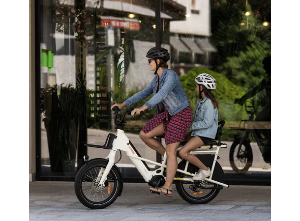 Yuba Boda Boda Mini Transportsykkel Bosch Smart Cargo Line elsykkel, White 