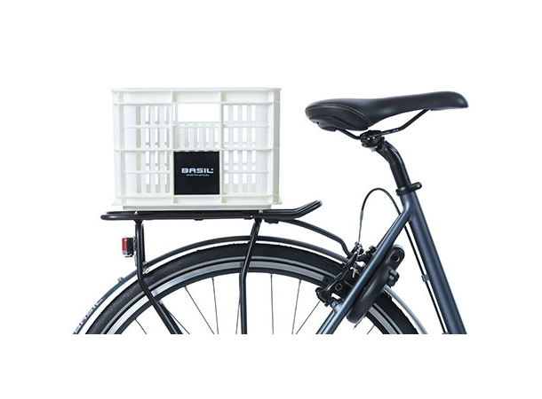 Basil Sykkelkurv Kasse MIK Small 17,5 liter, Bright White 