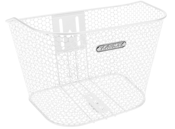 Electra Sykkelkurv Honeycomb Hvit Permanent feste inkludert 