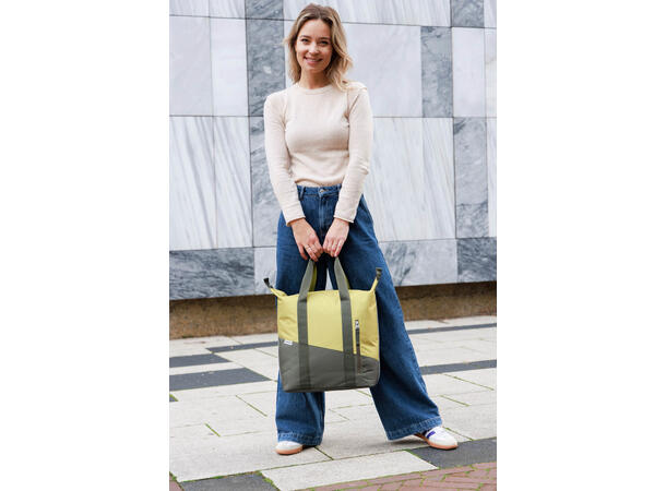 New Looxs Sykkelveske Oslo Shopper Kota 24 liter, Olive Yellow 