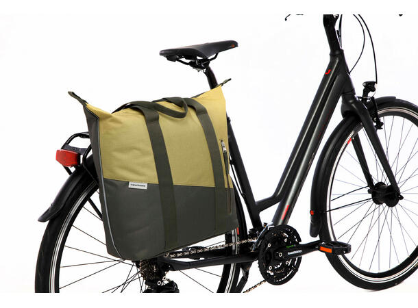New Looxs Sykkelveske Oslo Shopper Kota 24 liter, Olive Yellow 