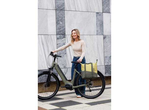 New Looxs Sykkelveske Oslo Shopper Kota 24 liter, Olive Yellow 